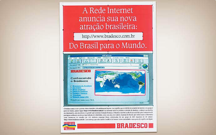 Bradesco é a primeira empresa pontocom do Brasil - 1995